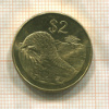 2 доллара. Зимбабве 2001г