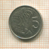 5 центов. Каймановы острова 1982г