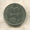 10 франков. Французская Полинезия 1972г