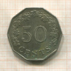 50 центов. Мальта 1972г