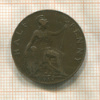 1/2 пенни. Великобритания 1918г