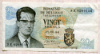 20 франков. Бельгия 1964г