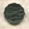 10 центов. Багамы 2010г