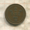 2 эре. Швеция 1907г