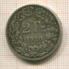 2 франка. Швейцария 1920г