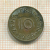 10 франкенов. Саарланд 1954г