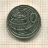 10 центов. Каймановы острова 2002г