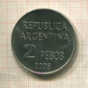 2 песо. Аргентина 2006г