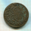 5 копеек. Перечекан "1" из "0" 1781г