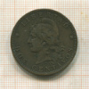 2 сентаво. Аргентина 1884г