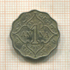1 анна. Индия 1913г