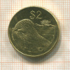 2 доллара. Зимбабве 2001г