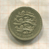 1 фунт. Великобритания 2002г
