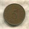 5 центов. Маврикий 1975г