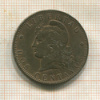2 сентаво. Аргентина (деформация) 1884г