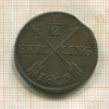 1/2 скиллинга. Швеция 1803г