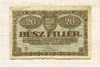 20 филлеров. Венгрия 1920г