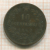 10 сантимов. Италия 1867г