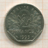 2 франка. Франция 1993г