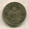 10 франков. Монако 1978г