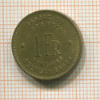 1 франк. Бельгийское Конго 1949г