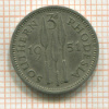3 пенса. Южная Родезия 1951г