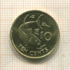 10 центов. Сейшелы 2007г