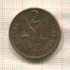 2 пенса. Фолклендские острова 2011г