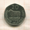 20 пенсов. Фолклендские острова 2004г