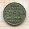 5 франков. Тунис