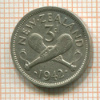 3 пенса. Новая Зеландия 1942г