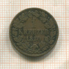 1 крейцер. Баден 1870г
