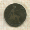 1 пенни. Великобритания 1902г