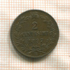 2 сентесимо. Италия 1897г