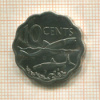 10 центов. Багамы 2010г