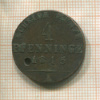 4 пфеннинга. Пруссия 1845г