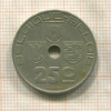 25 сантимов. Бельгия 1938г