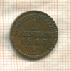 1 пфеннинг. Пруссия 1863г