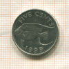 5 центов. Бермуды 1999г