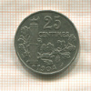 25 сантимов. Франция 1904г