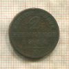 2 пфеннинга. Пруссия 1864г