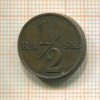 1/2 скиллинга. Дания 1838г