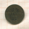 1 пфенниг. Саксония 1865г
