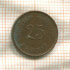 25 пенни. Финляндия 1942г