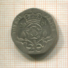 20 пенсов. Великобритания 2001г