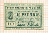 Нотгельд. 10 пфеннигов. Германия