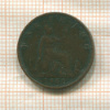 1 фартинг. Великобритания 1862г