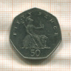 50 пенсов. Великобритания 2001г