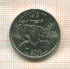 1/4 доллара. США 2002г