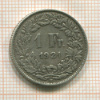 1 франк. Швейцария 1921г